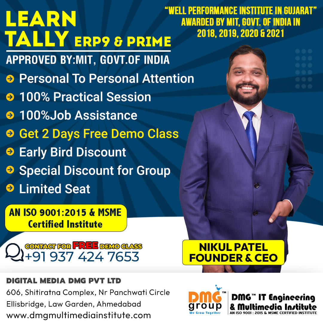 Tally Prime Institute In Ahmedabad